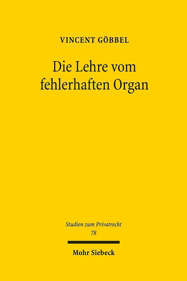 Die Lehre vom fehlerhaften Organ main product photo