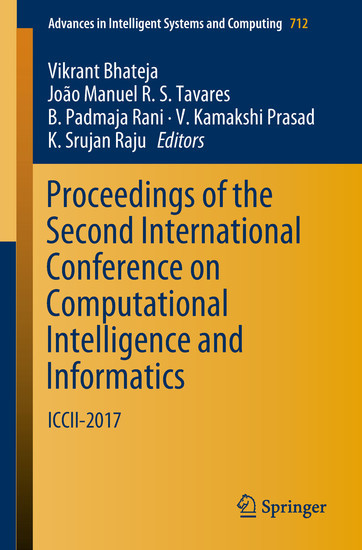 Proceedings of the Second International Conference on Computational Intelligence and Informatics main product photo
