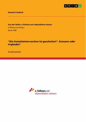 'Die Somaliaintervention ist gescheitert'. Konsens oder Irrglaube?