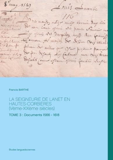 La Seigneurie de Lanet en Hautes-Corbières (Vème-XIXème siècles) main product photo