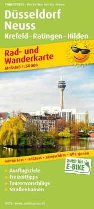 PublicPress Rad- und Wanderkarte Düsseldorf - Neuss