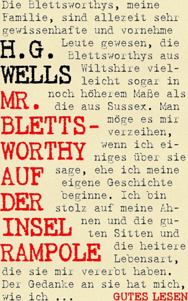 Mr. Blettsworthy auf der Insel Rampole main product photo