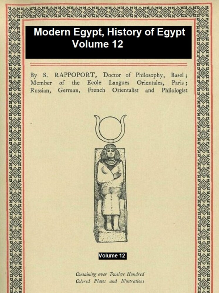 Modern Egypt, History of Egypt Vol. 12 main product photo