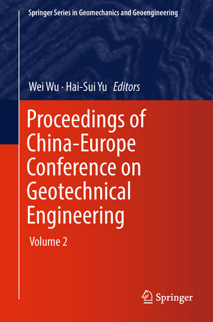Proceedings of China-Europe Conference on Geotechnical Engineering main product photo