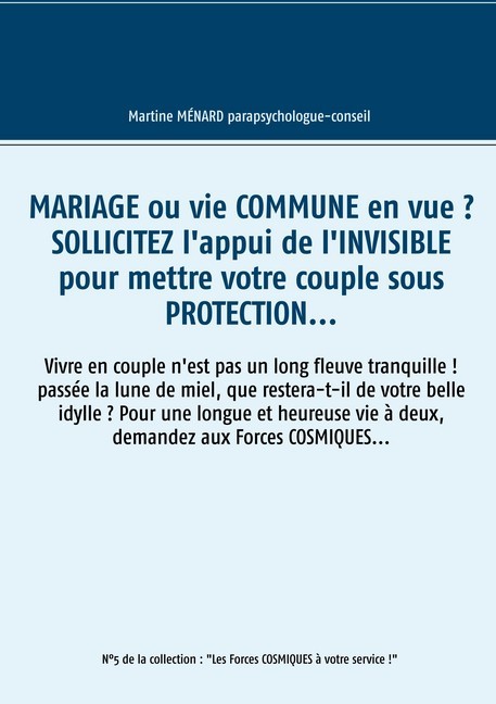 Mariage ou vie commune en vue ? Sollicitez l'appui de l'invisible pour mettre votre couple sous protection... main product photo