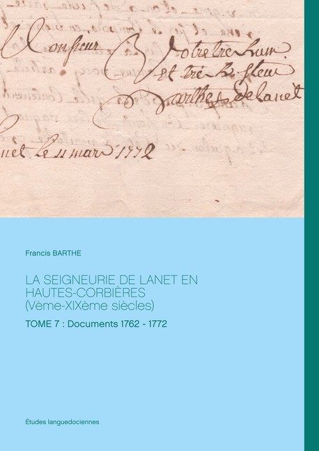 La seigneurie de Lanet en Hautes-Corbières (Vème-XIXème siècles) main product photo