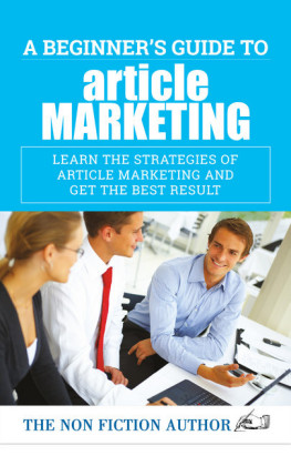 A Beginner's Guide to Article Marketing