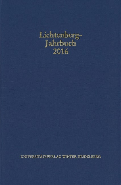Lichtenberg-Jahrbuch 2016 main product photo