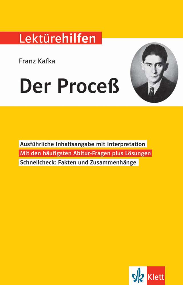 Lektürehilfen Franz Kafka 'Der Proceß' main product photo