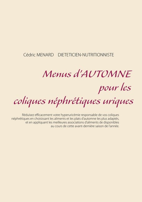 Menus d'automne pour les coliques néphrétiques uriques main product photo