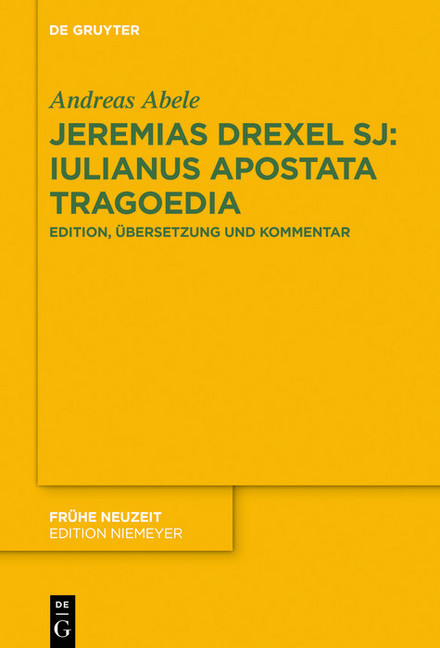 Jeremias Drexel SJ: Iulianus Apostata Tragoedia main product photo