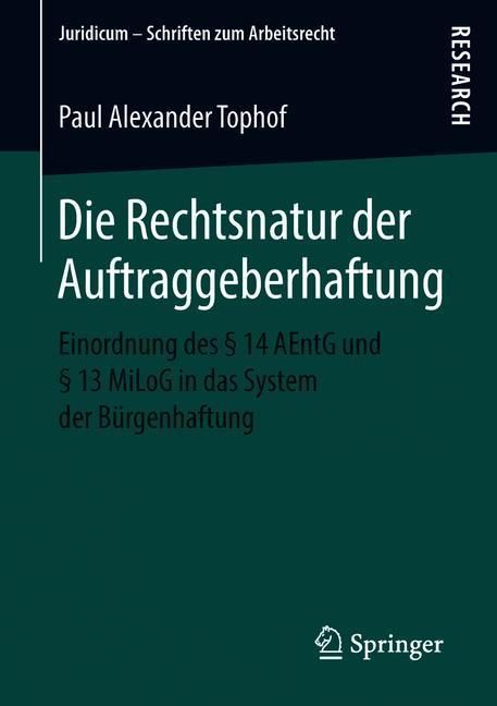 Die Rechtsnatur der Auftraggeberhaftung main product photo