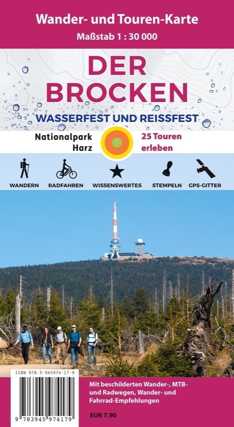 Der Brocken, Wander- und Mountainbike-Karte main product photo