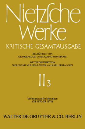 Vorlesungsaufzeichnungen (SS 1870 - SS 1871)