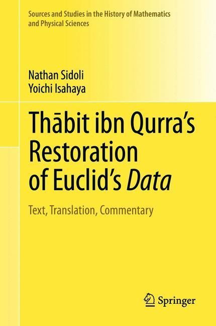 Thabit ibn Qurra's Restoration of Euclid's Data main product photo