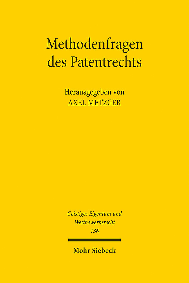 Methodenfragen des Patentrechts main product photo