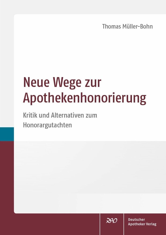 Neue Wege zur Apothekenhonorierung main product photo