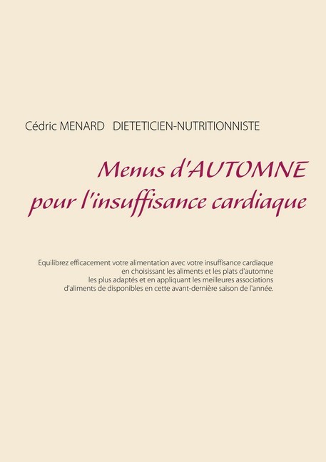 Menus d'automne pour l'insuffisance cardiaque main product photo