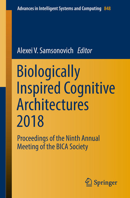 Biologically Inspired Cognitive Architectures 2018 main product photo