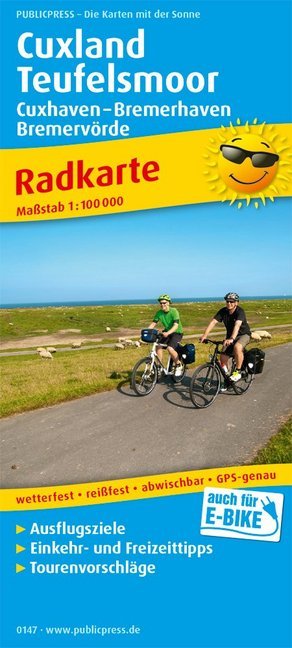 PUBLICPRESS Radkarte Cuxland - Teufelsmoor, Cuxhaven - Bremerhaven, Bremervörde main product photo