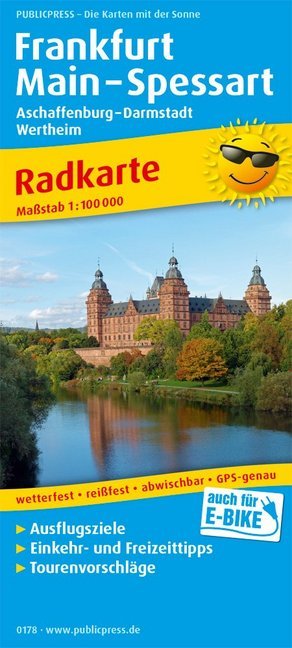 PublicPress Radkarte Frankfurt - Main - Spessart, Aschaffenburg - Darmstadt, Wertheim main product photo