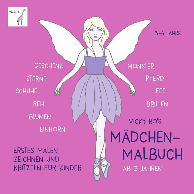 Mädchen-Malbuch ab 3 Jahre. Geschenk, Einhorn, Fee main product photo