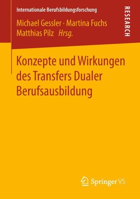Konzepte und Wirkungen des Transfers Dualer Berufsausbildung main product photo