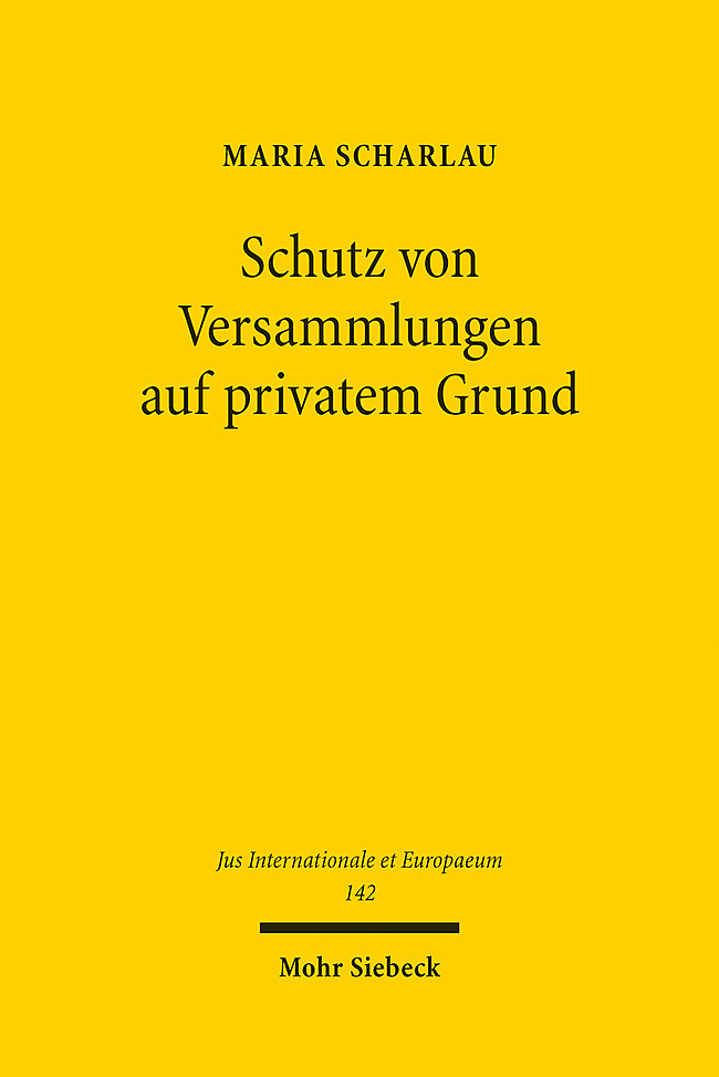 Schutz von Versammlungen auf privatem Grund main product photo