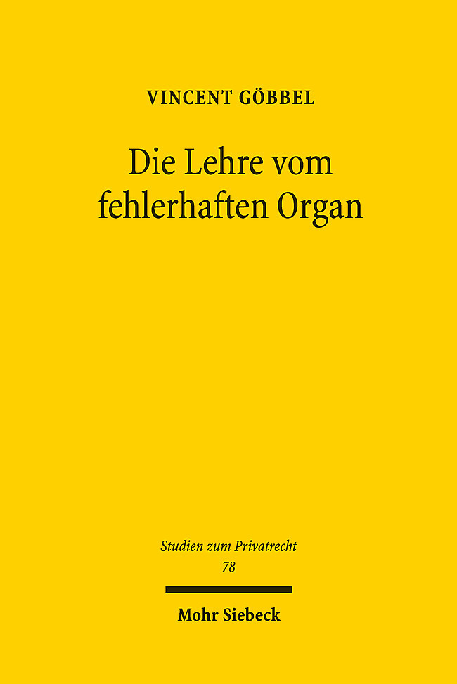 Die Lehre vom fehlerhaften Organ main product photo