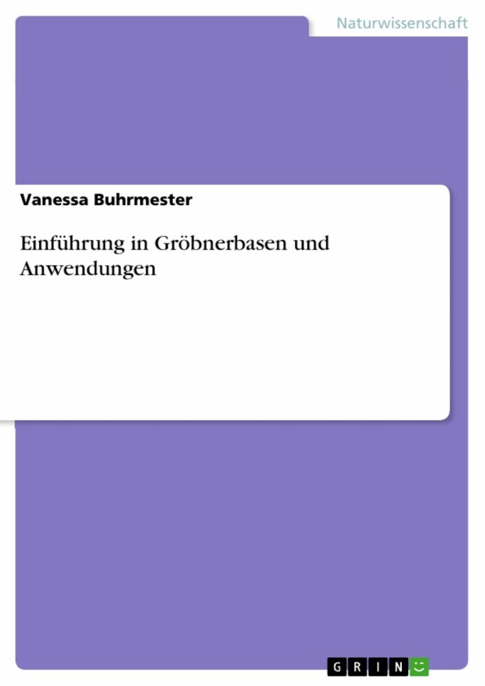 Einführung in Gröbnerbasen und Anwendungen main product photo