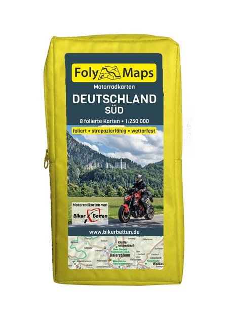 FolyMaps Motorradkarten Deutschland Süd main product photo