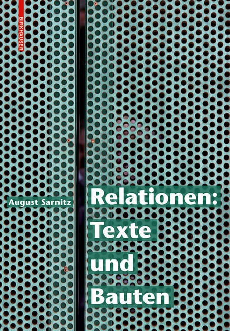 Relationen: Texte und Bauten main product photo