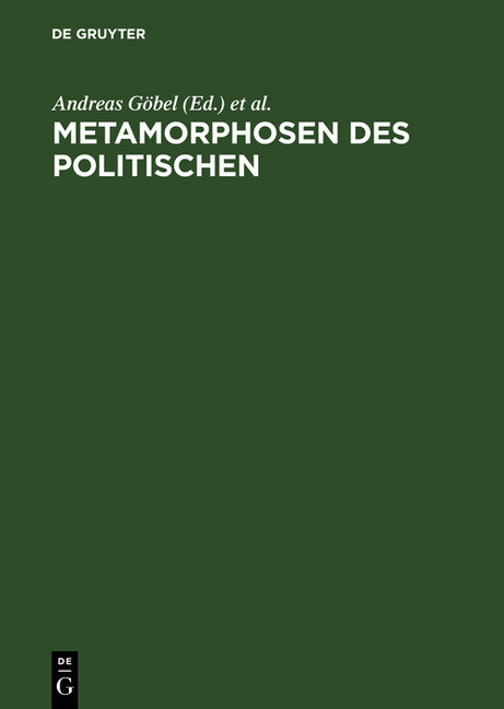 Metamorphosen des Politischen main product photo