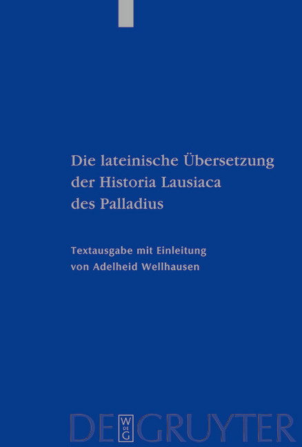 Die lateinische Übersetzung der Historia Lausiaca des Palladius main product photo