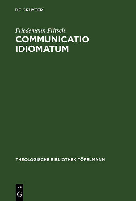 Communicatio idiomatum main product photo