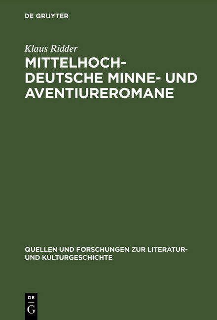 Mittelhochdeutsche Minne- und Aventiureromane main product photo