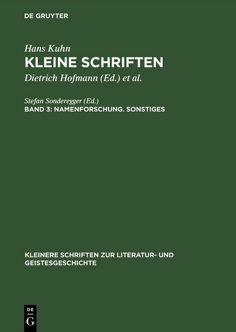 Namenforschung. Sonstiges main product photo