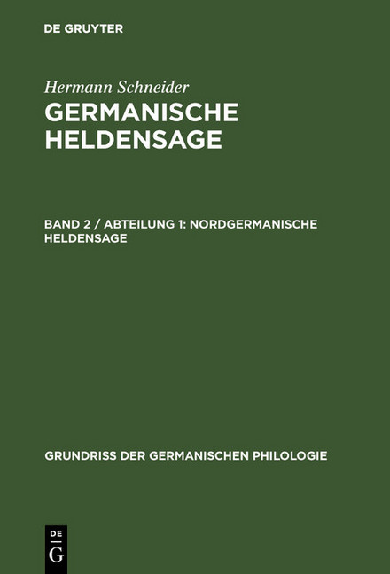 Nordgermanische Heldensage main product photo