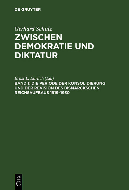 Die Periode der Konsolidierung und der Revision des Bismarckschen Reichsaufbaus 1919-1930 main product photo