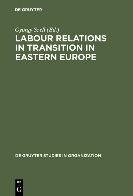 Labour Relations in Transition in Eastern Europe main product photo