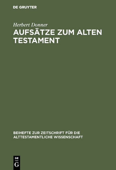 Aufsätze zum Alten Testament main product photo
