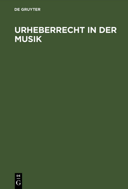 Urheberrecht in der Musik main product photo
