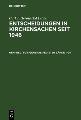 General-Register Bände 1-25