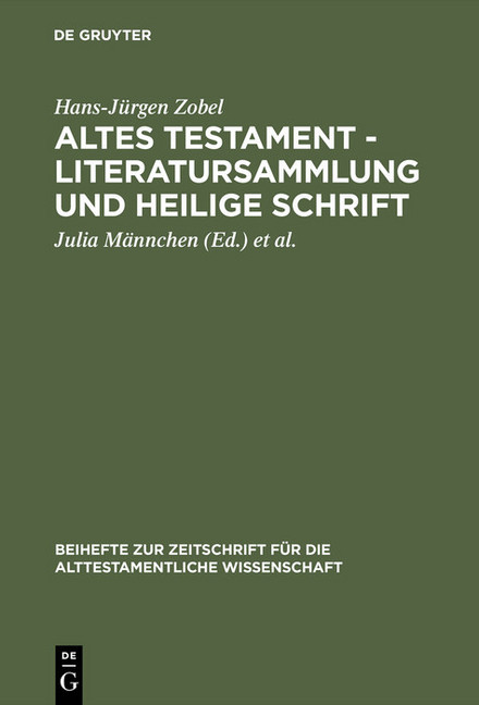 Altes Testament - Literatursammlung und Heilige Schrift main product photo
