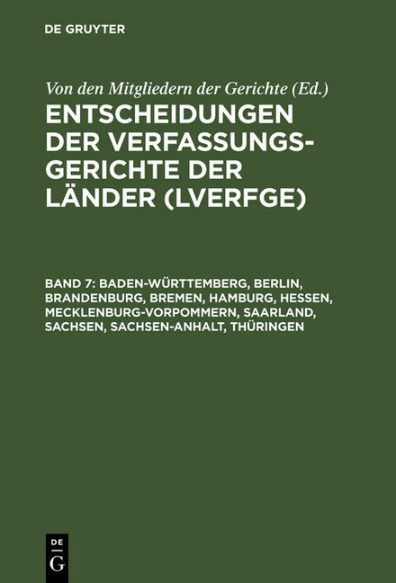 Baden-Württemberg, Berlin, Brandenburg, Bremen, Hamburg, Hessen, Mecklenburg-Vorpommern, Saarland, Sachsen, Sachsen-Anhalt, Thüringen main product photo