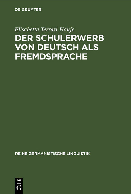 Der Schulerwerb von Deutsch als Fremdsprache main product photo