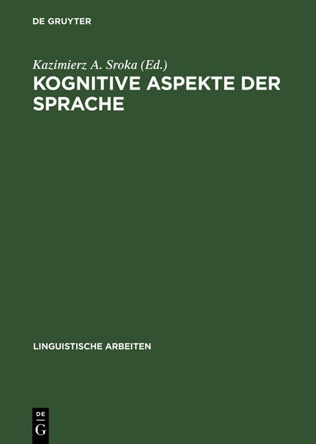 Kognitive Aspekte der Sprache main product photo