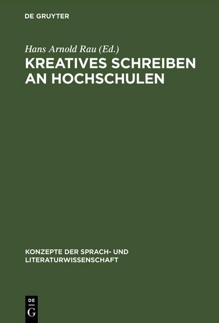 Kreatives Schreiben an Hochschulen main product photo