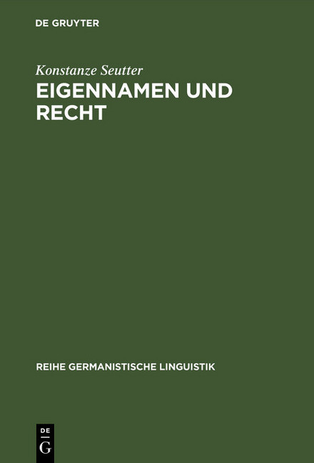 Eigennamen und Recht main product photo