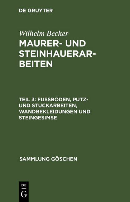 Fußböden, Putz- und Stuckarbeiten, Wandbekleidungen und Steingesimse main product photo